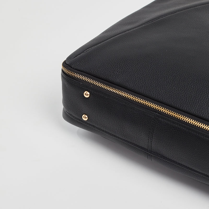 Maribelle - Travel Bag | Black With Gold Hardware