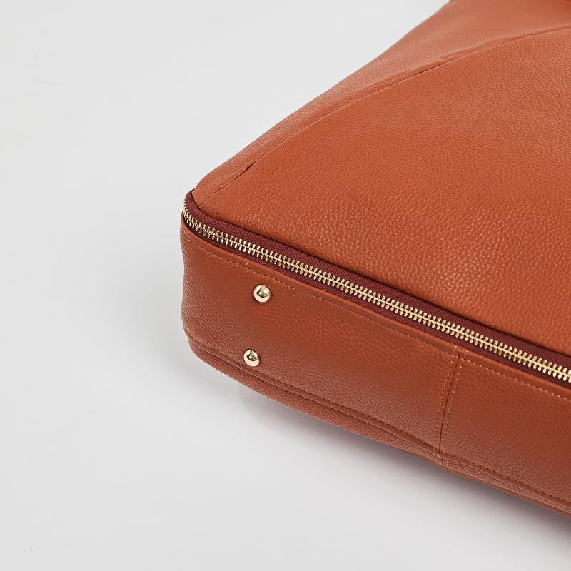 Maribelle - Travel Bag | Brandy With Gold Hardware